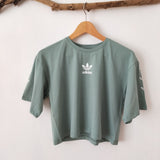 Croptop Tshirt - Woman Set - Wool - Trench - kısa kollu tişört kadın  temel T Shirt kadınlar Casual o-boyun Hipster tişört